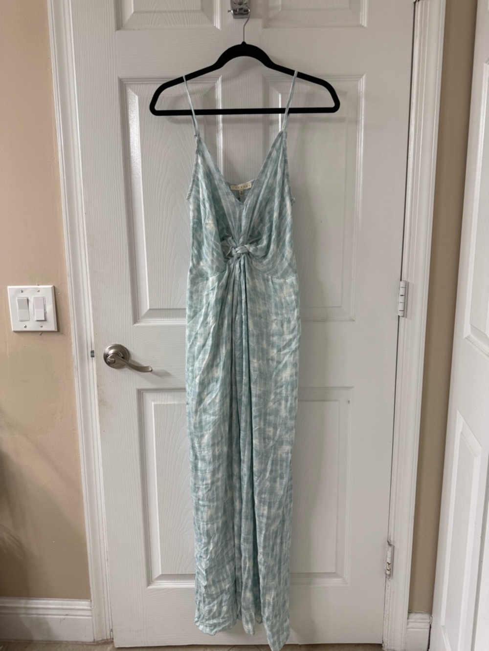Promesa Light Blue  V-Neck Maxi Dress